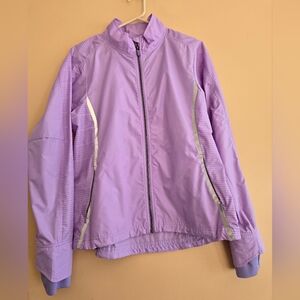 Athleta Lavender Lightweight Running Jacket Reflective Size M
